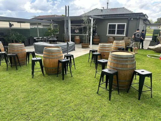 Wine Barrels on grass